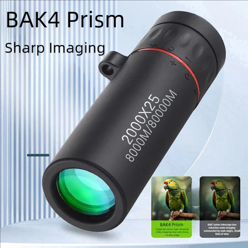 Mini Telescópio Monocular Pro 2000x25