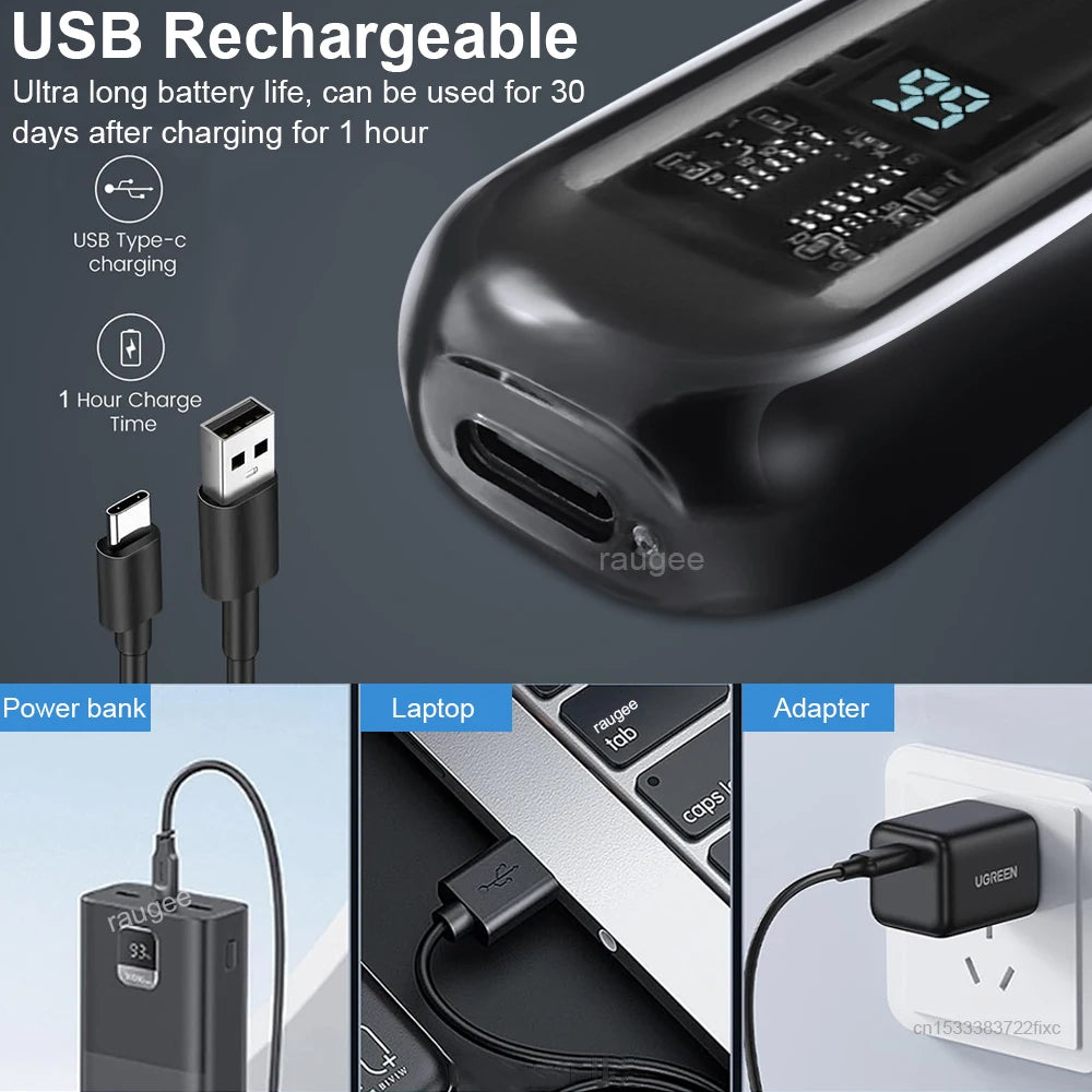 Aparador de Pelos Faciais Portátil USB