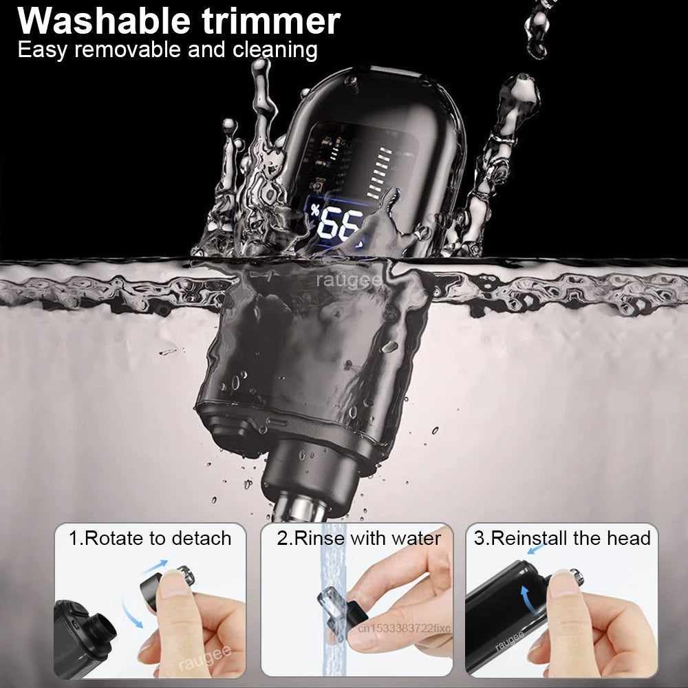 Aparador de Pelos Faciais Portátil USB